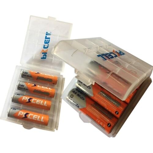 PKCELL NIZN Rechargeable Batteries AA 2500mwh 4Pcs and AAA 900mwh 1.6V highest 1.8v 4pcs 2PCS Battery Case for aa or aaa Battery