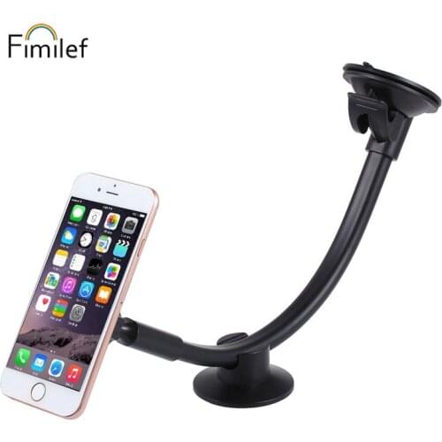 Universal Magnetic Car Phone Holder Long Arm Windshield Dashboard magnet Car holder Stand mount dock For iphone 11 Mobile Phone