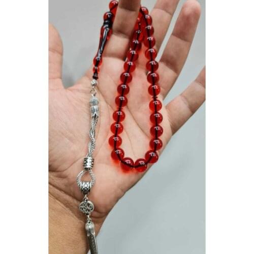 Islamic Tasbih Muslim Rosary Beads 33 Prayer Rosary For Men Bracelet For Men Accessory amber oltu amber stone Handmade Turkey
