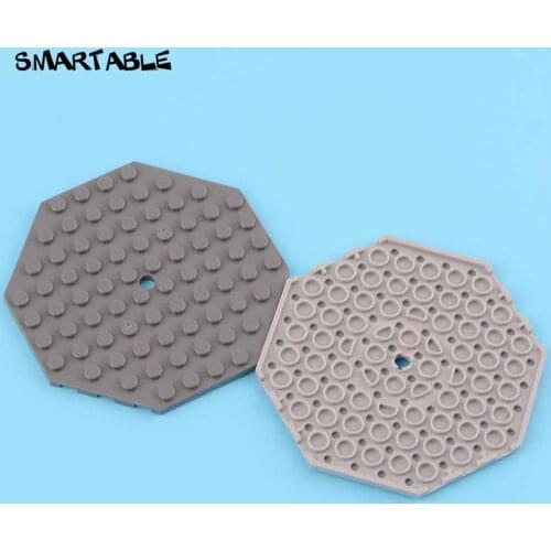 Smartable Wedge Plate 10x10 With One Hole Building Blocks Parts MOC Toys For Kids Compatible Major Brands 89523 Toys 6pcs/lot