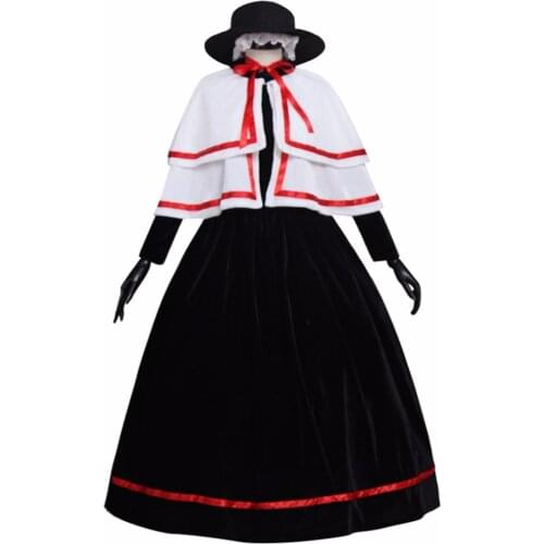 Custom Made Girls Church Cosplay Costume Medieval Renaissance Victorian Ball Gown Dress Cape Hat Costume L0516