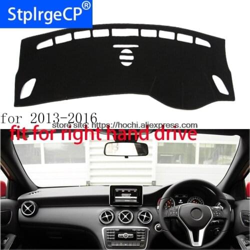 For Mercedes-benz A class right hand drive dashboard mat Protective pad black car-styling Interior Refit Sticker Mat products