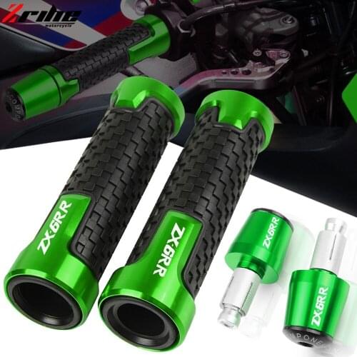 Motorcycle Handlebar Grips Ends Handle Bar Cap End Cap Plug For kawasaki ZX6R ZX636R ZX6RR ZX 6RR 6R 1995-2021 2003 2004 2005