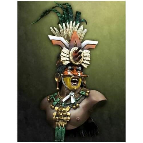 Unassambled 1/10 ancient man bust with Headwear Resin figure miniature model kits Unpainted