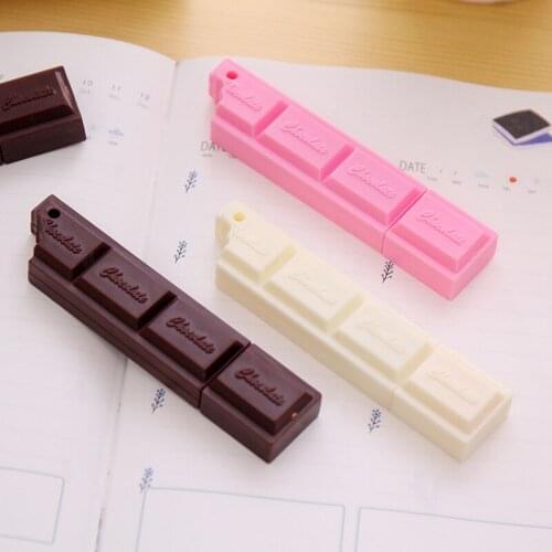 500 Pcs/Lot New Creative Novelty Chocolate Block Shaped Ballpoint Pen Ball Pen Office School Gift Stationery Ballpen