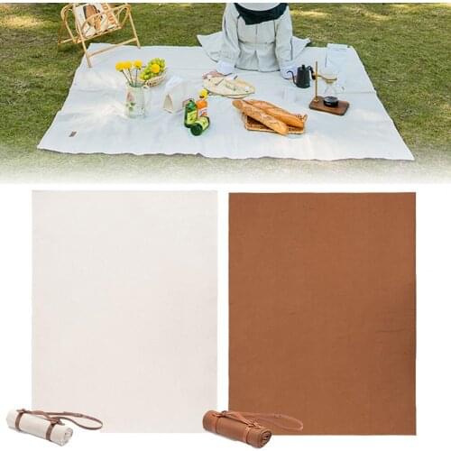 Beach Mat Picnic Blanket Solid Color Handy Lightweight Picnic Beach Foldable Blanket Travel Accessories