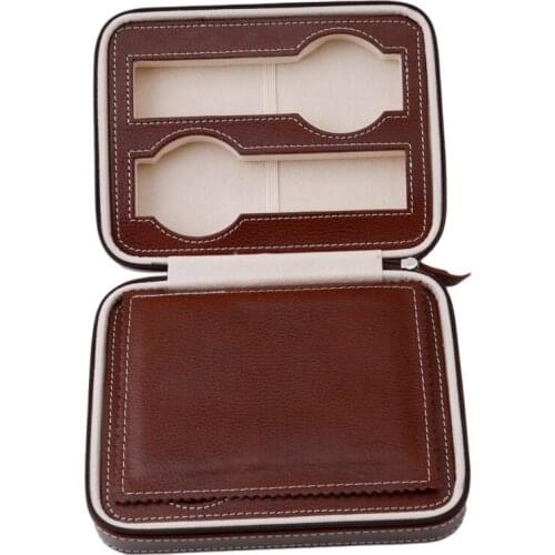 Luxury Watch Box Watch Holder Box For Watches Glass Top Jewelry Organizer Box Grids Watch Organizer