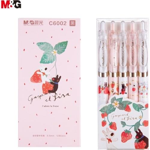 Black Ink Gel Pen 0.5mm Carbon Rollerball Pen Office Sign Pen for Student School Supplies