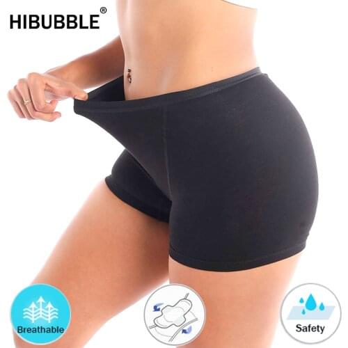 S-4XL Super Absorb Boyshort Underwear Women Safety Menstrual Panties Period Leak Proof Womens Pants Incontinence Plus Size