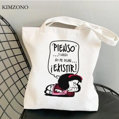 Mafalda shopping bag bolsa eco cotton bolsas de tela bag reciclaje boodschappentas shoping ecobag cabas