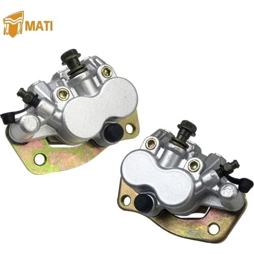 Mati Left Right Rear Brake Caliper Assembly with Pads for Yamaha Rhino 450 2006-2009 Rhino 660 2004-2007 Rhino 700 2008-2013
