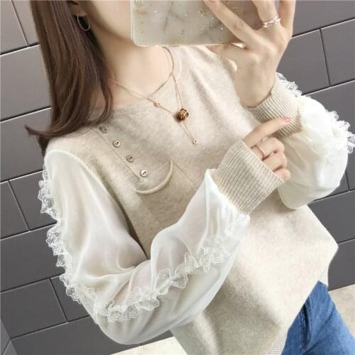 The new thin section knitting coat ms qiu dong render unlined upper garment in the spring and autumn coat sweater loose