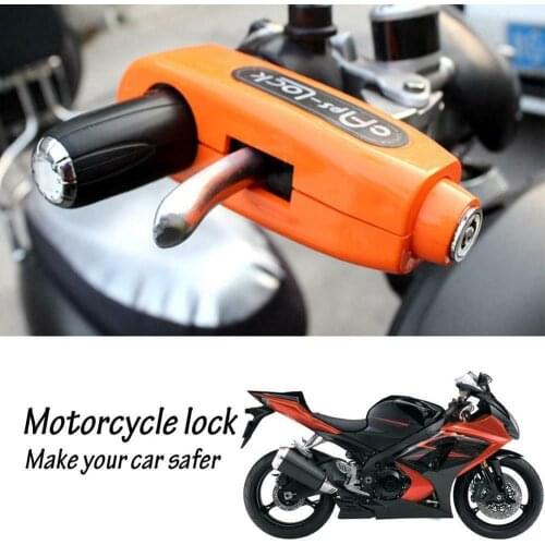 Universal Motorcycle Lock Scooter Handlebar Safety Lock Brake Throttle Grip Anti Theft Protection Security Locks High Quality