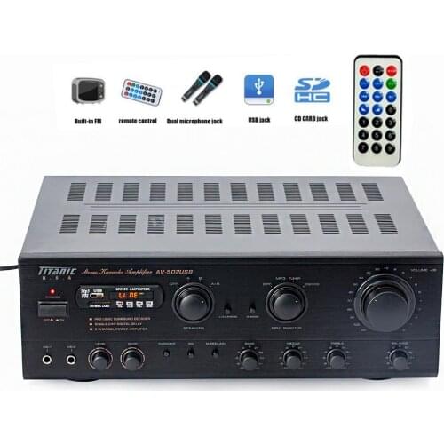 Sunbuck 7.1 channel 1100W high power FM radio USB SD card card package amplifier home theater professional stage AV amplifier