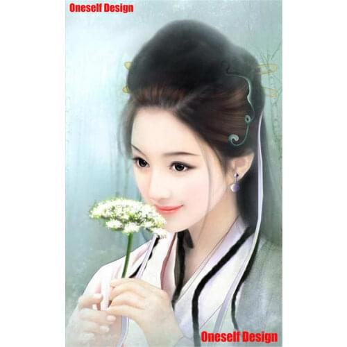 Great 5d diy diamond painting Full Beautiful gil 3d diamond embroidery Full Square Girl diamond mosaic Sale rhinestone picture