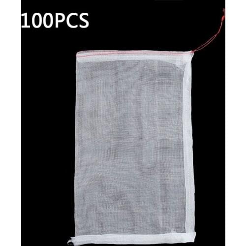 100Pcs Vegetables Plants Protector Net Bags Fruits Tools Pouch Reusable Covers