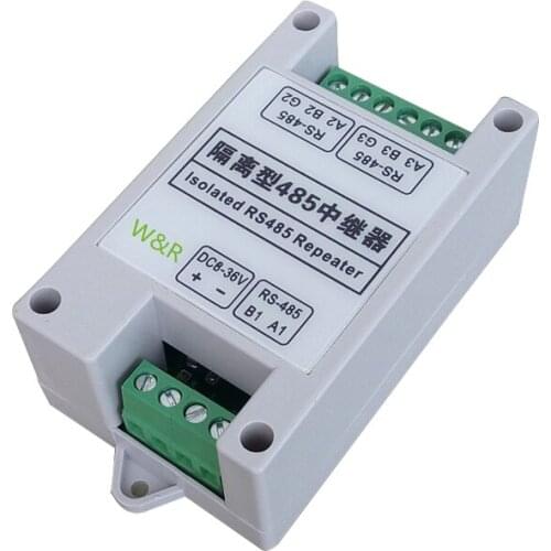 2-way / industrial grade / isolated relay / 485 repeater / communication extension / amplifier DC / 9V / 12V / 24V / 36V