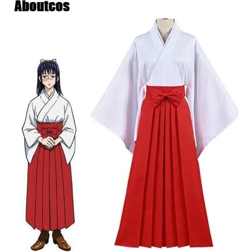 2021 Costumes Jujutsu Kaisen Iori Utahime Cosplay Kimono Suits Woman Wigs Utahime Iori Japanese Kimonos Girls JK Uniforms