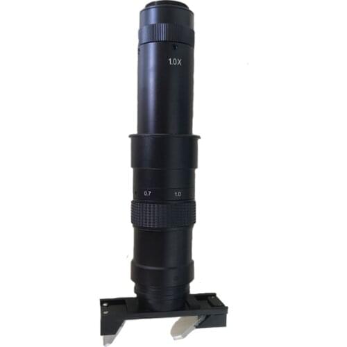 3D Adjustable 180X 300X Magnification Zoom C-mount Lens 4.5X Adapter for Industrial Microscope Camera Eyepiece Magnifier