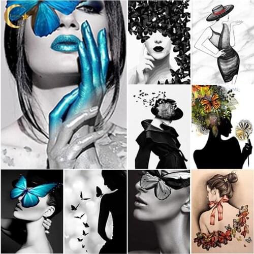 5D DIY Diamond Painting Abstract Art Diamond Embroidery Character Cross Stitch Full Square Round Drill Manual Gift Home Decor