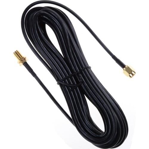 6m RP-SMA Extension Cable Professional WiFi Antenna Router Standard RG174 Stable Signal Male Female Wire Coaxial Computer