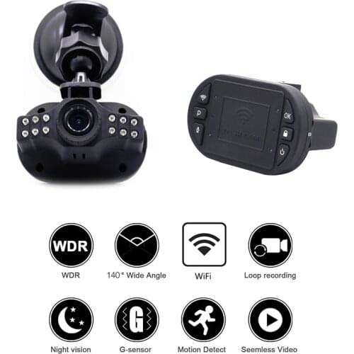 Ainina Car dvrs Camera recorder with WiFi Mini Hidden Car Dashcam Night Vision 1080p Car Video Recorder