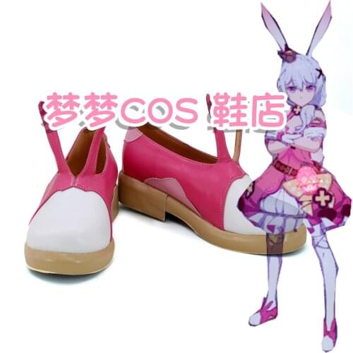 Anime Honkai Impact 3 Theresa Apocalypse Cosplay Shoes Boots Custom Made Any Size for Halloween Party Props