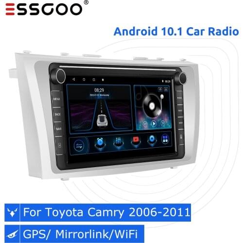 Essgoo 2din 9'' Android 9.1 Car Radio Stereo Multimedia Player For Toyota Camry 2006-2011 Navigation GPS Bluetooth Autoradio