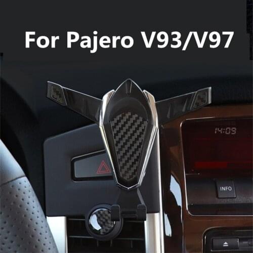 Car phone holder FOR Mitsubishi Pajero v93 v97 special accessories car mobile phone bracket navigation GPS Stand with fragrance
