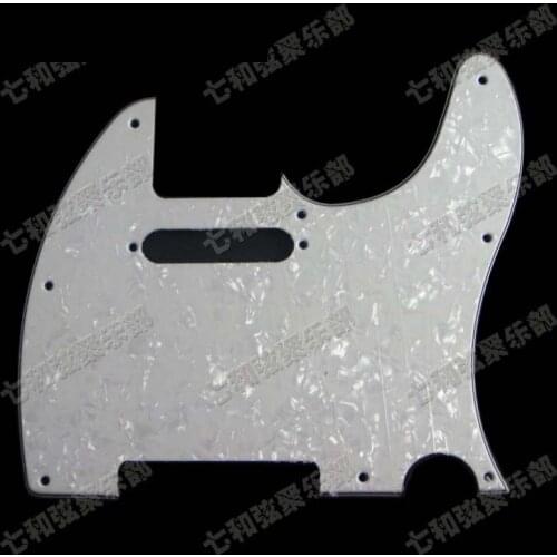 White Pearl Celluloid & PVC 3 Ply Guitar Pickguard Scratch Plate for Electric Guitar with Screws (TXL-BZB-)