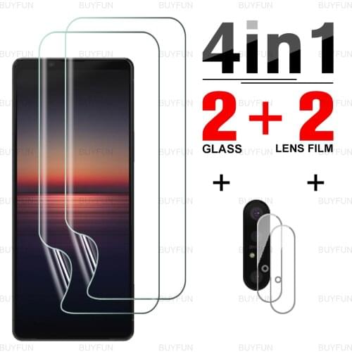 For Sony Xperia 1 II 6.5 inch Full cover HD Front Hydrogel Film for Xperia 10 II scratch resistant screen protector lens film