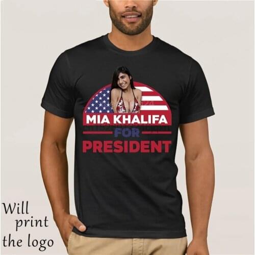 MIA KHALIFA by President T Shirt Sexy Porn Star Mens T-shirts Summer Cotton Shirt T