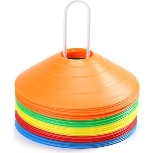 Football training logo disc round hole sign disc logo cone obstacle football training equipment equipment