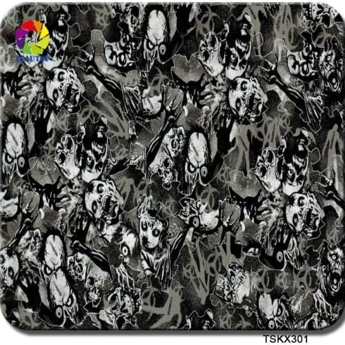 Hydro dipping hydrographics Films CSKX301 0.5M*20M Skull water transfer printing film