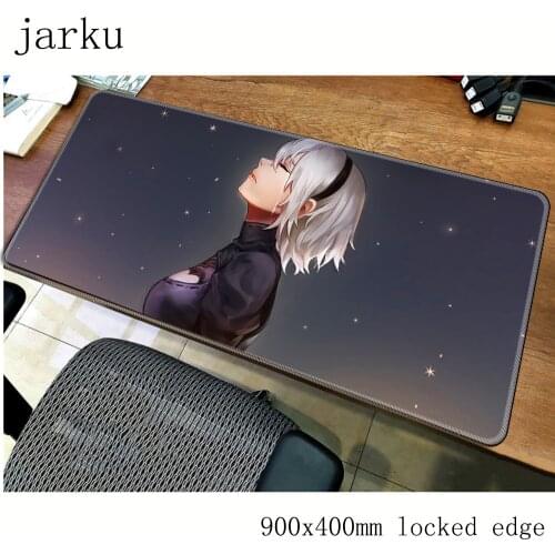 Nier automata mouse pad gamer 900x400mm notbook mouse mat gel large gaming mousepad anime pad mouse PC desk padmouse accessories
