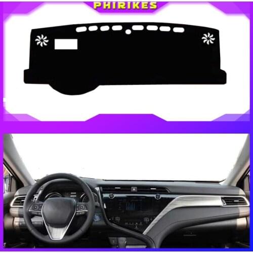 For Toyota Camry 8th XV70 2018 2019 Car Dashboard Cover Mat Pad Sun Shade Instrument Protective Dashmat Dash Carpet Accessories