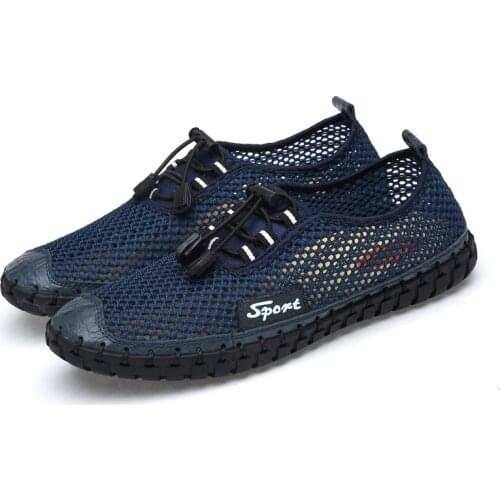 Damyuan Summer 2020 Arrival Men Shoes Super Breathable Light Casual Shoes Hollow Mesh Sneakers Men Driving Shoes Plus Size