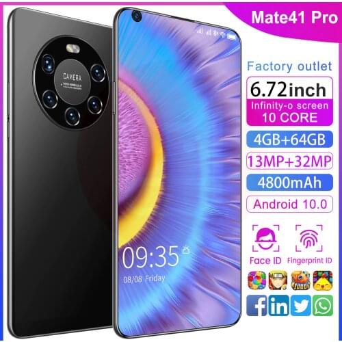 Mate 41 Pro 6.72 Inch High-End All-In-One Machine With Three Cards And Three Standby HD Screen For Intelligent Face Fingerprint