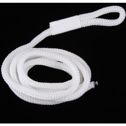 Marine Double Braided Nylon Dock Line Dockline D: 1/4 inch 6mm L: 5ft 150cm - White