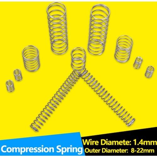 Stainless Steel Y-type Compression Spring Wire Diameter 1.4 Shock Absorbing Return Damping Pressure SUS Coil Spring Custom