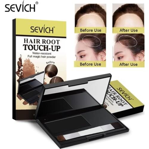SEVICH 8g Waterproof Hair Shadow Powder 4 Colors Hair Root Cover Up Concealer Repair Fill In Edge Control Hair Line Powder