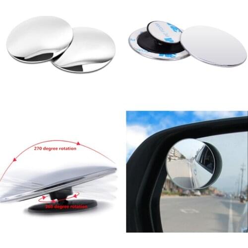 Universal Auto 360 Wide Angle Car Small Round Mirror for Land Rover LR4 LR3 LR2 Range Rover Evoque Defender Discovery Freelander