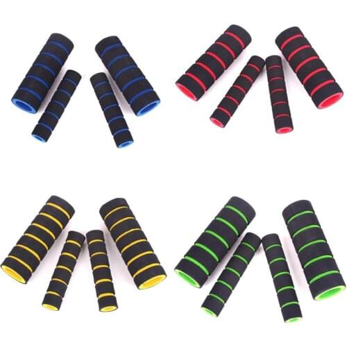 4pcs/set Universal motorcycle Noslip Grips Comfort Sponge Foam for Motorcycle Scooter Bicycle 2 Grip Cover + 2 Levers Cover