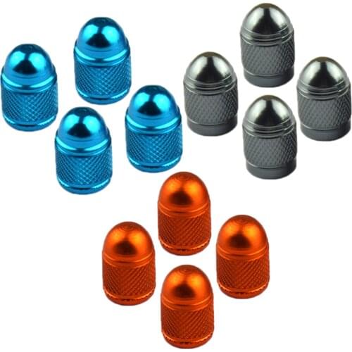 Universal Car /Motorcycle Wheel Tire Air Valve Stems Caps Repair /Replacements Accessory Round Tube Cap -Built-In Screw