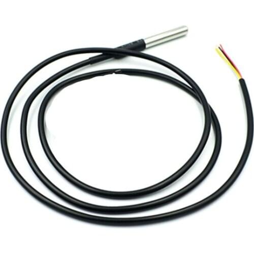 5pcs 1M Stainless steel package Waterproof DS18b20 temperature probe temperature sensor 18B20