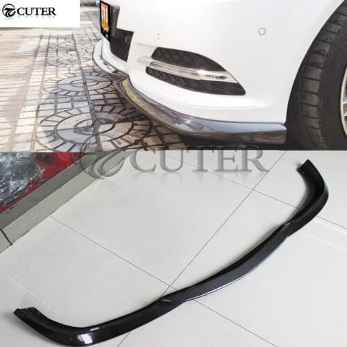 W204 C63 AMG style Carbon Fiber car Front Bumper Lip splitter for Mercedes-Benz W204 Normal bumper body kit 12-14