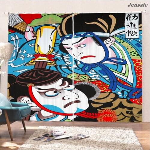 National Window Curtain Peking Opera Chinese Style Blackout Curtain For Living Room Bedroom Luxury Curtains Home Decoration