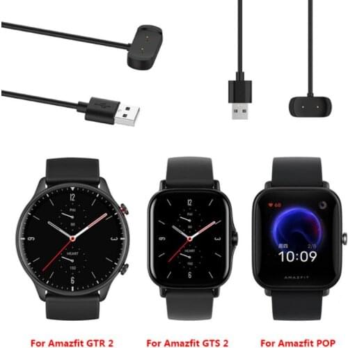 Smart Watch Charger Dock Adapter USB Charging Cable Cord Smartwatch Accessory For Amazfit Gtr2 (GTR2)/Gts 2 (GTS2)/Bip U/Gtr 2e