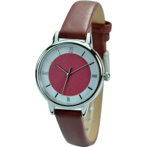Ladies Elegance Watch Burgundy Face Roman - Mothers day - Free shipping worldwide