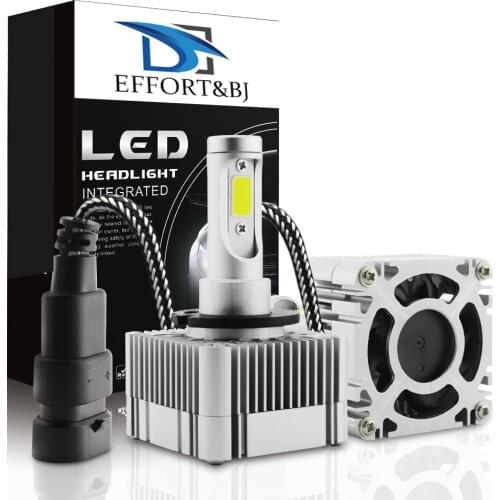 Effort&BJ D1S Car LED Headlight 110W 2 Sides D3S 6000K 26000LM Super Bright Auto Bulb